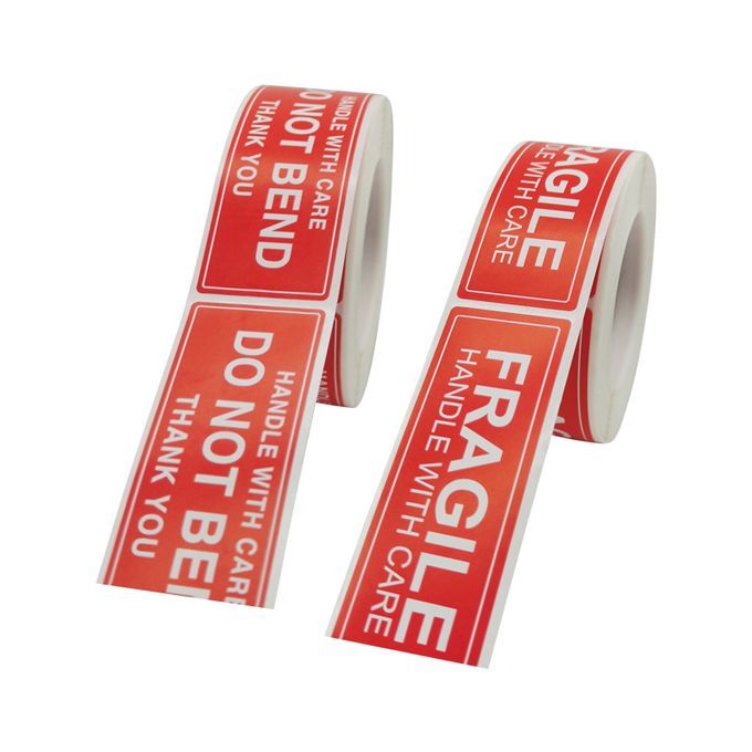 2 Roll 500Labels Fragile Warning Stickers Do Not Bend For Packaging