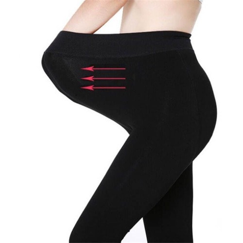 Women Fashion Thick Leggings - Black