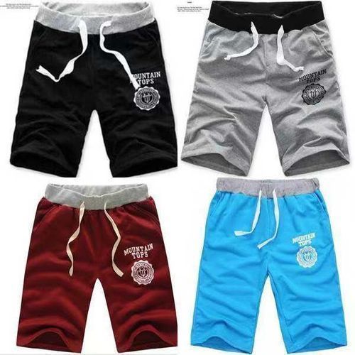 4 In 1 Men's Cotton Shorts Pants Trousers Sport Beach Gym