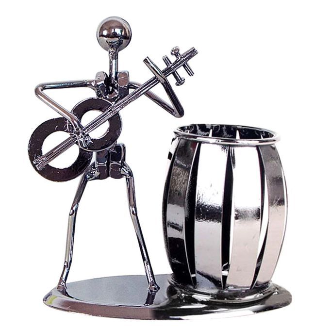 Metal Classical Guitar Music Artist Pen Pencil Holder Classical Guitar