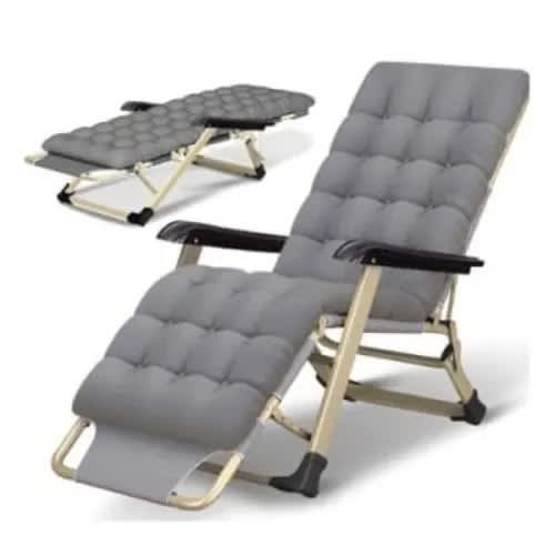 Reclining Folding Chair - Gray
