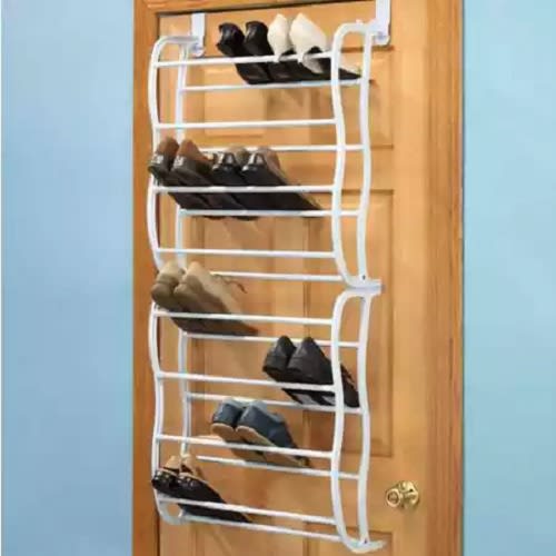 36 Pairs Over The Door And Wall Shoe Rack Organizer