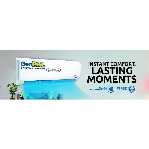 1HP GenPal Energy AC + Free Kit - White