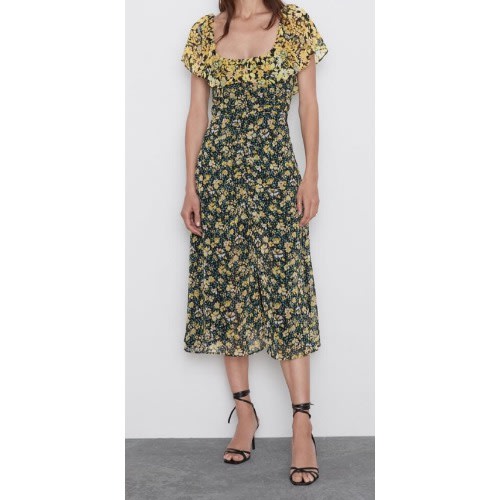 Floral Print Midi Dress