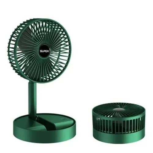 Super Crown Rechargeable Fan - Green