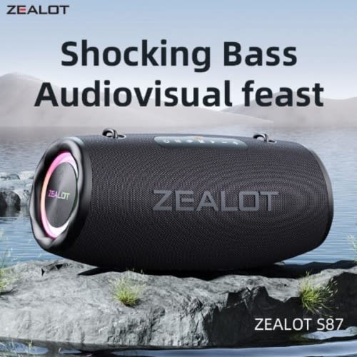 Zealot Super Bass Bluetooth Speaker - 16000mAh - 80W - S87