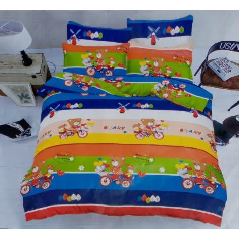 Lovely Kids 4 By 6 Complete Bedsheets Set With 2 Pillowcase And Duvet