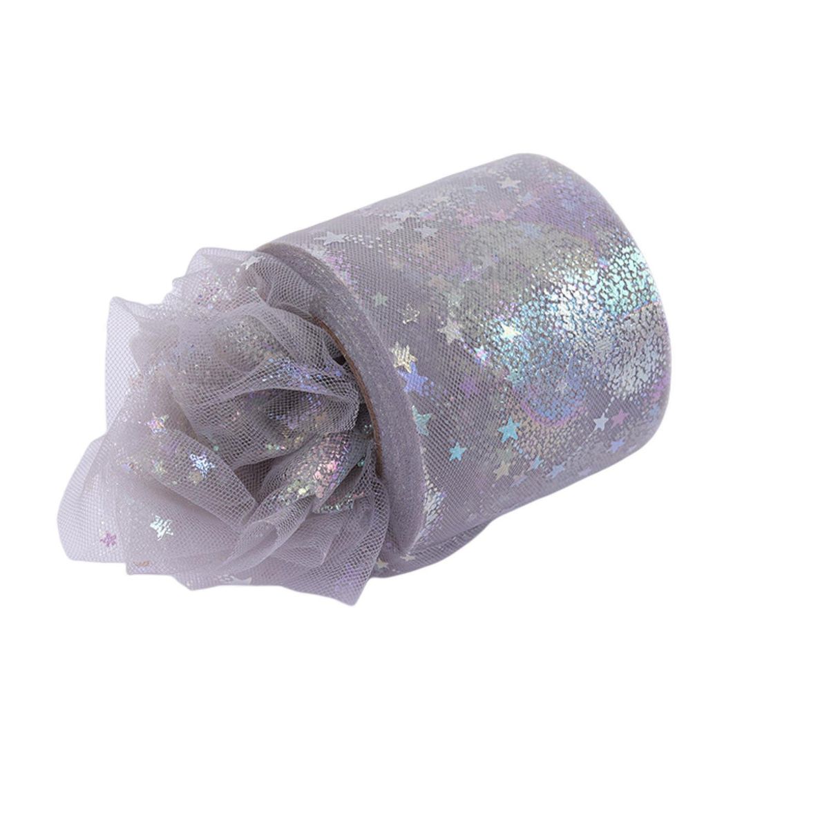 Tulle Roll Perspective Lace Yarn Roll Grey