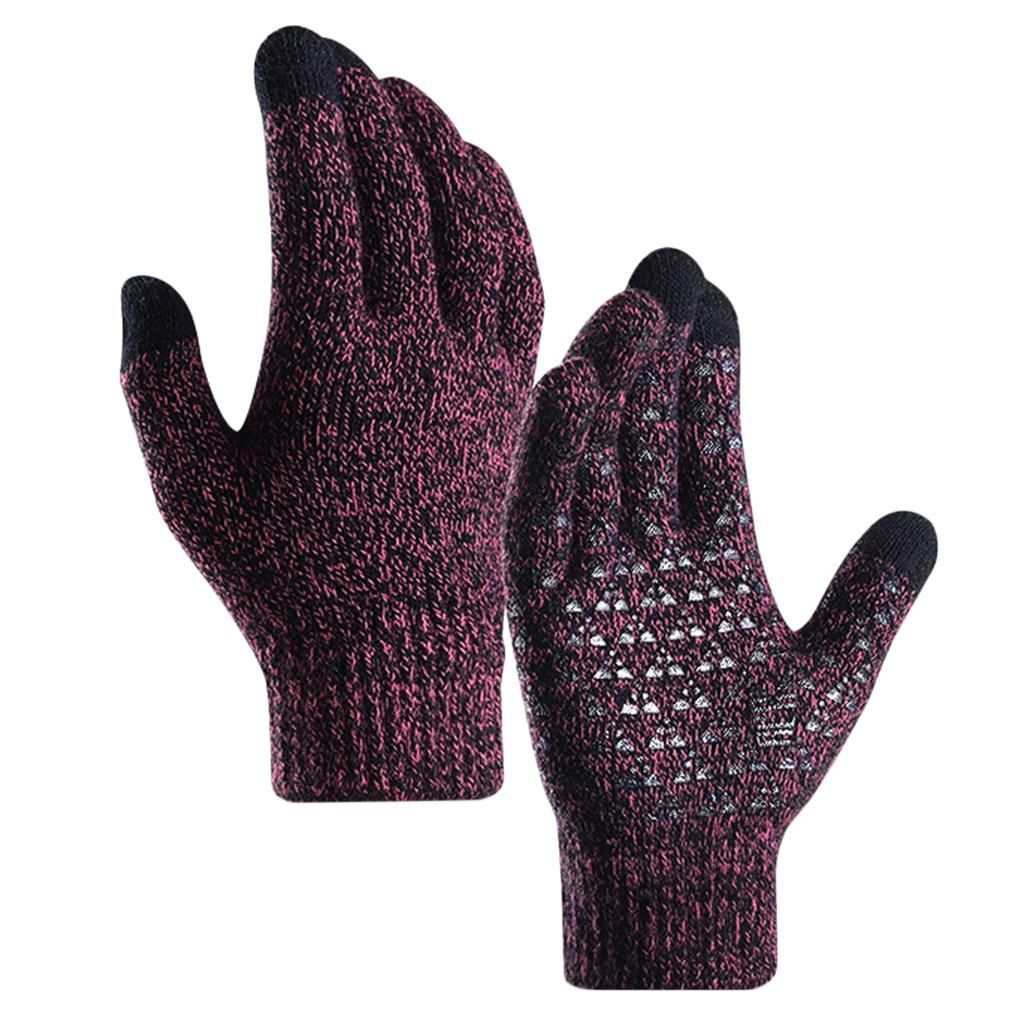 Women  Gloves With Touch Screen Sports Rose Red