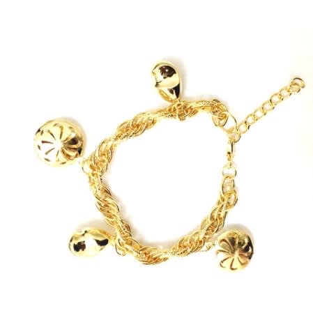Ladies Summer Style Charm Bracelet- Gold