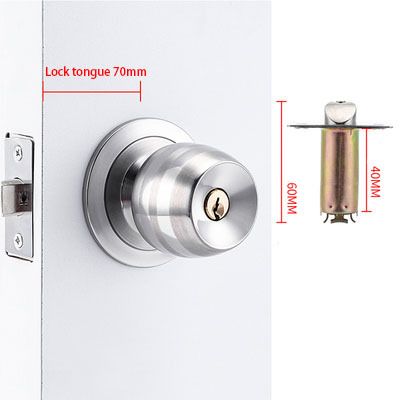 Stainless Steel Round Ball Privacy Door Knob Set