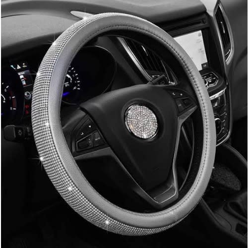 Glossy Steering Wheel Cover - Ash