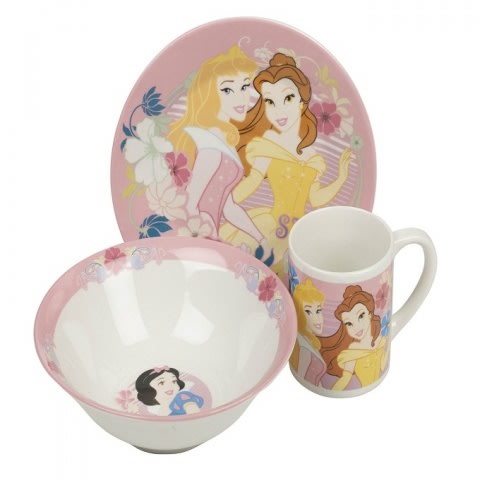 3 Piece Princess Breakfast Set - Pink