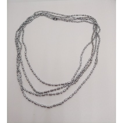 12 Pcs Trendy Geometric Waist Chain - Silver