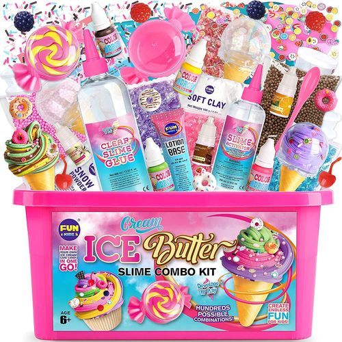 Butter Slime Kit For Girls 10-12, FunKidz ICE Fluffy