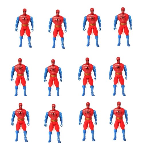 Children Super-hero Fun Plastic Spider Man Toy - 12pcs