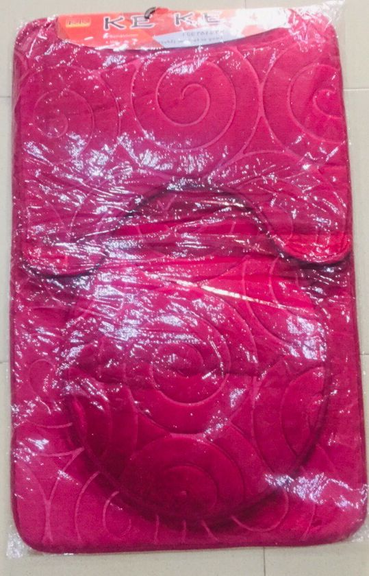 Non Slip Bath Rug Soft Toilet Lid Cover