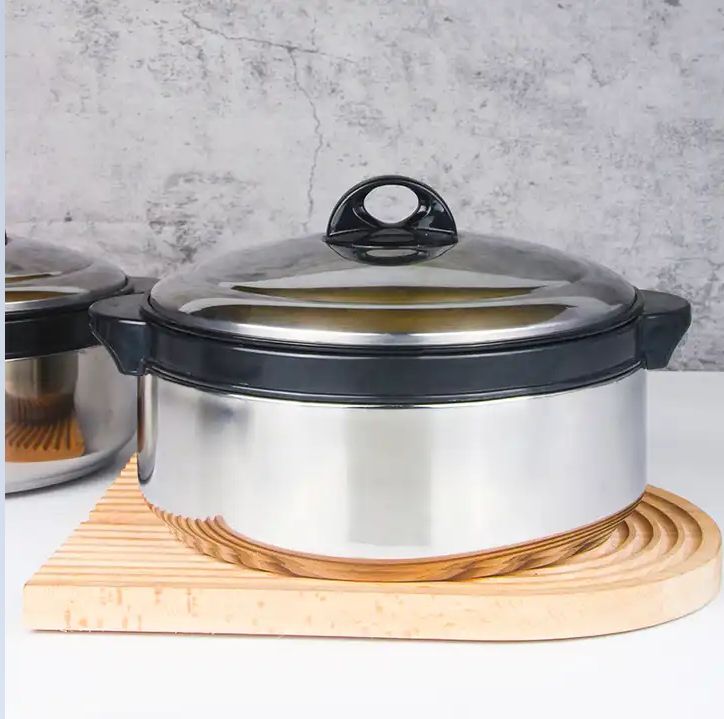 3pcs Insulated Food Flasks Casserol Pot