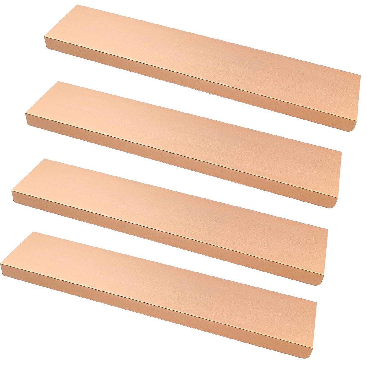 Door Handles 4pcs Sleek Cabinet Handles Easy Install Design for Hidden Golden