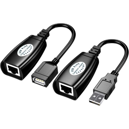 Usb Rj45 Extender/ Extension Adapter - 150ft / 50m - Usb 2.0 Cat5 / Cat5e / Cat6e Cable set