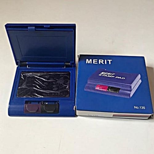 1 Stamp Pad - Black/blue - 2 In 1