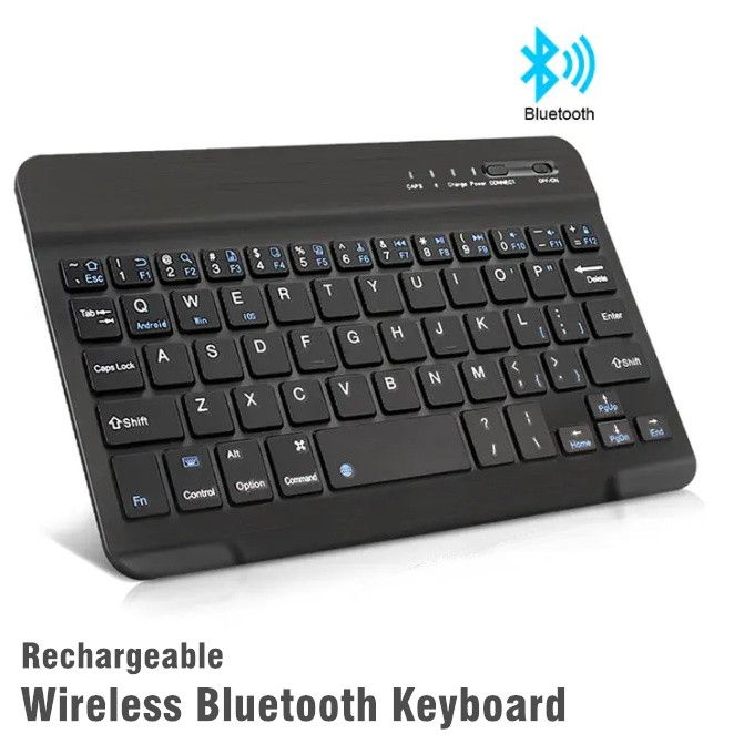 7 Inch Bluetooth Keyboard Rechargeable Keyboard For IPad