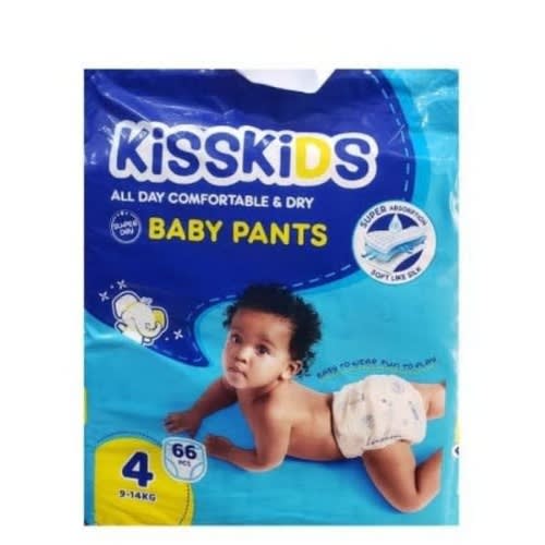 Kiss Kids Pant Diaper - Size 4 - 66 Pcs