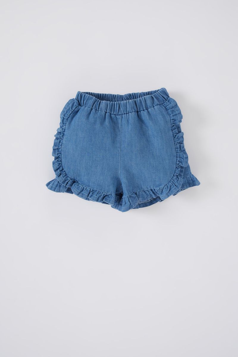 BabyGirl Casual Regular Fit Denim Short - Blue