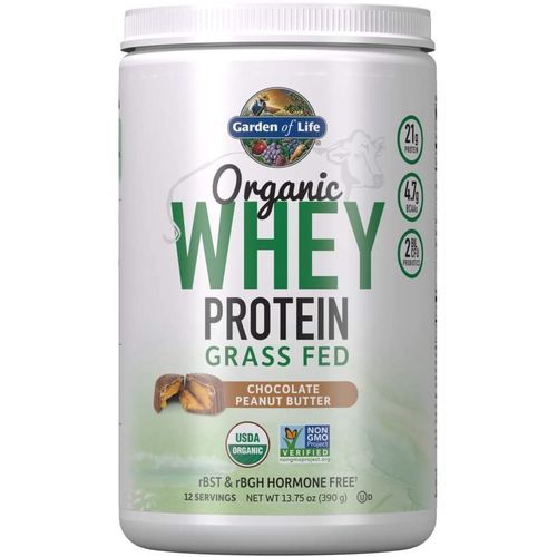 Certified Organic 21g California Grass Fed Whey Protein Powder -12 Servings