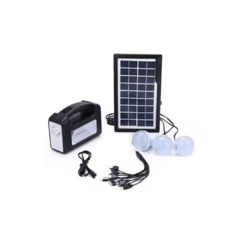 Solar Power Led Lamp Lighting System With Usb Power Bank & Lamp