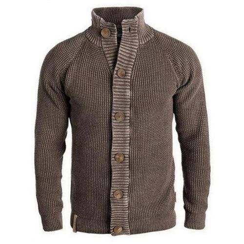 Men's Autumn And Winter New Long-sleeved Single-breasted Sweater Cardigan Sweater