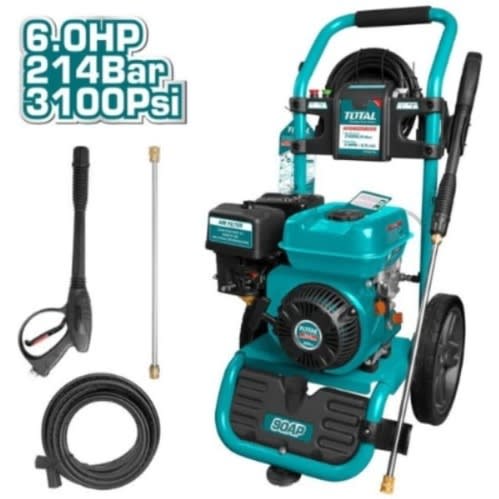 Total Gasoline Pressure Washer - 6hp - 214bar