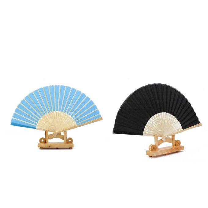2pcs/set Chinese Folding Bamboo Fan Retro Hand Fan Wedding Party