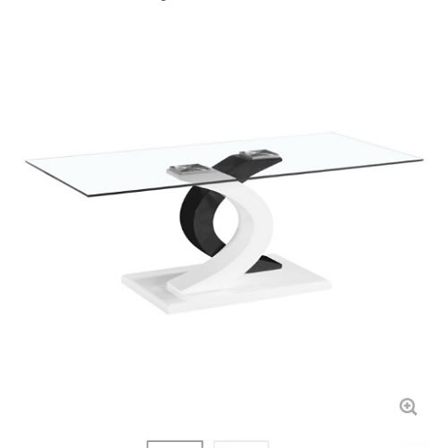 Sadia Besant Milano Coffee Table with Glossy Base