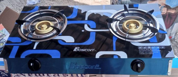 Universal Table Top Gas Cooker With Glass Top - 2 Burner - '