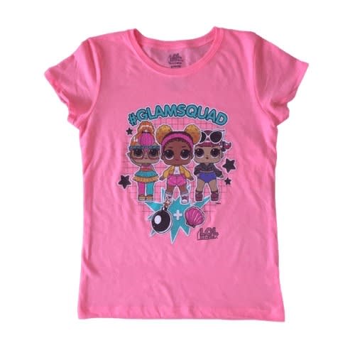 Glamsquad Girls Short Sleeve T-shirt - Pink