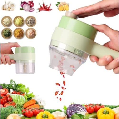 4 In 1 Electric Vegetable Cutter And Slicer