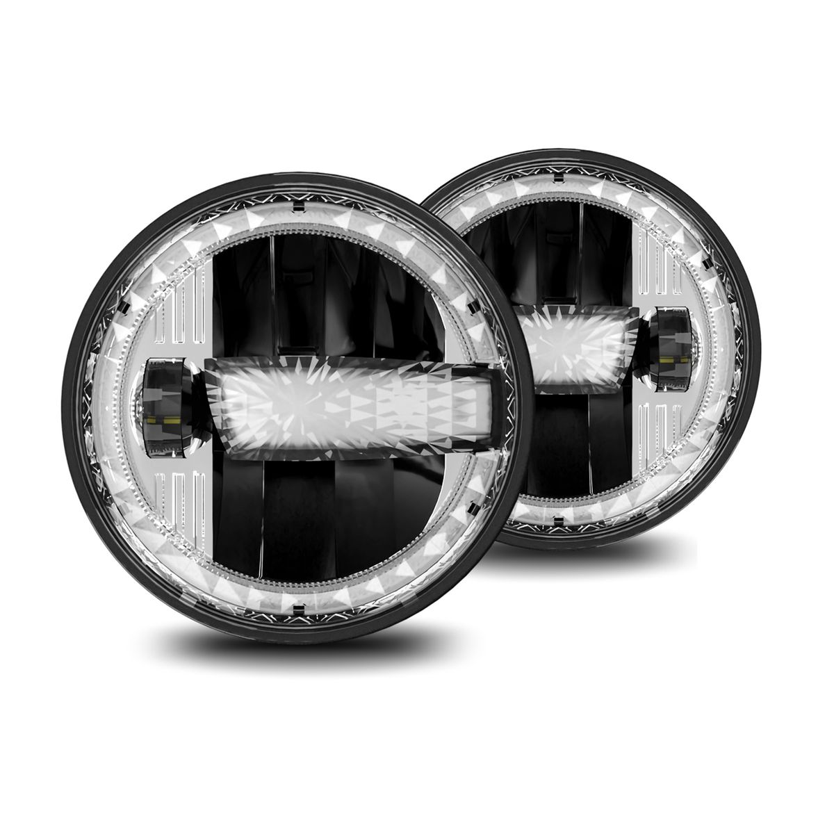 7 Inch Car LED Headlights With High/ Low Beam DRL Turn