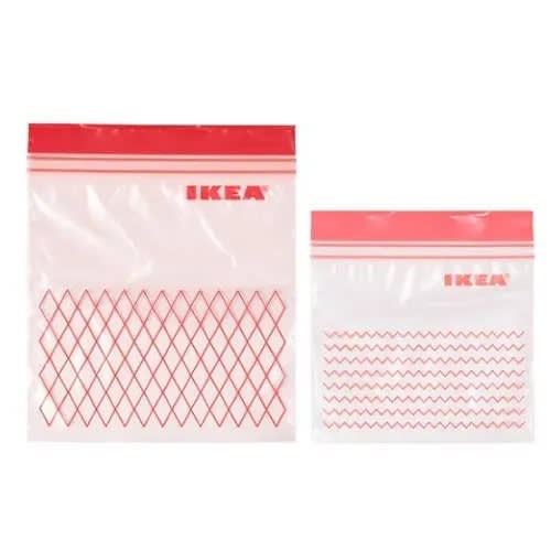 Istad 60-piece Plastic Bags - Red