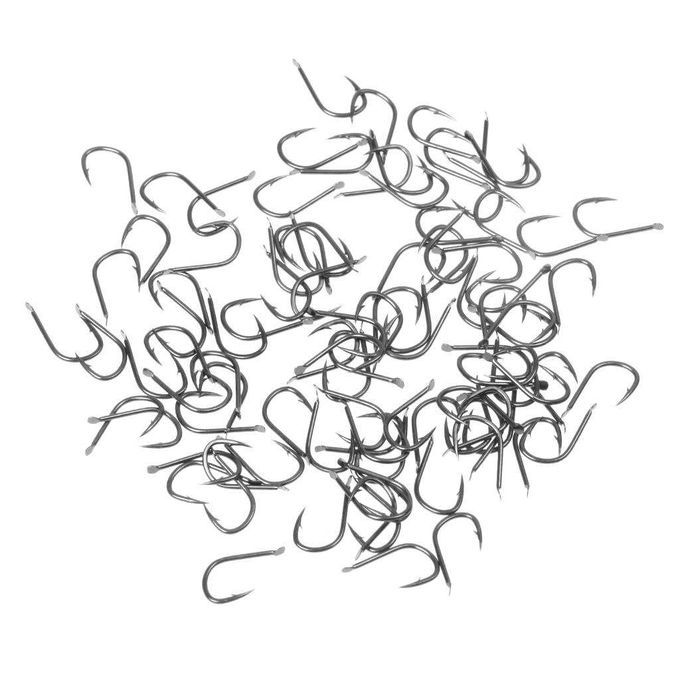 70pc Octopus  Hook HighCarbon Steel Black Fishhook Saltwater