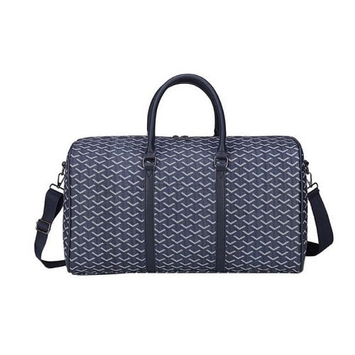 PU Leather Leisure Travel Bag - Blue