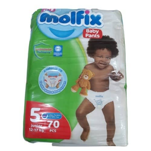 Molfix Baby Pant Diaper - Size 5- Counts 70