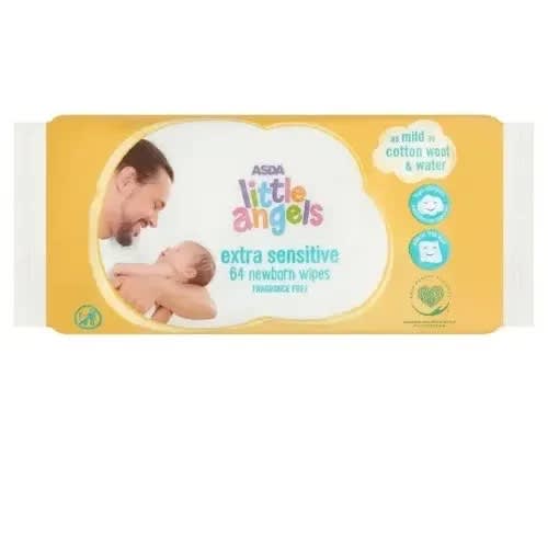 Extra Sensitive Fragrance Free Newborn Wipes - 64 Pieces