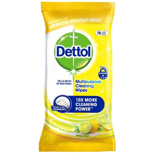 Multipurpose Wipes, Citrus Zest (70 Large Wipes)