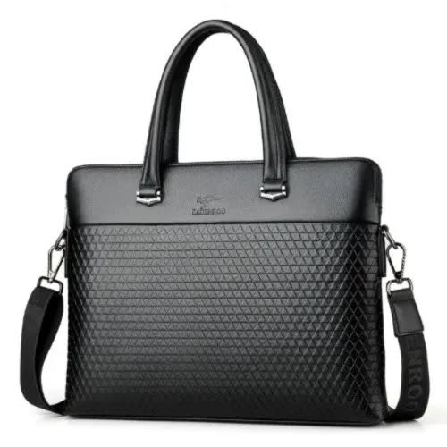 Potable Men's Laptop Leather Bag 15.6"