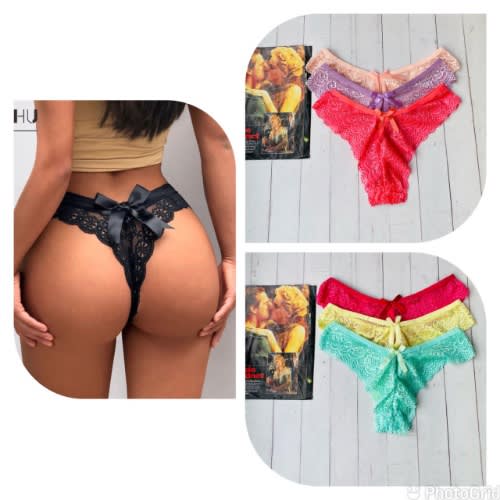 Ladies G-string Lace Pant 6 Pcs