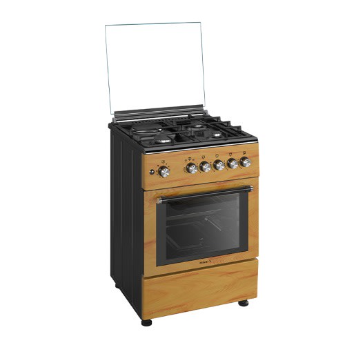 3+1 Burner Gas Cooker Igl Wood Tr - 60*60
