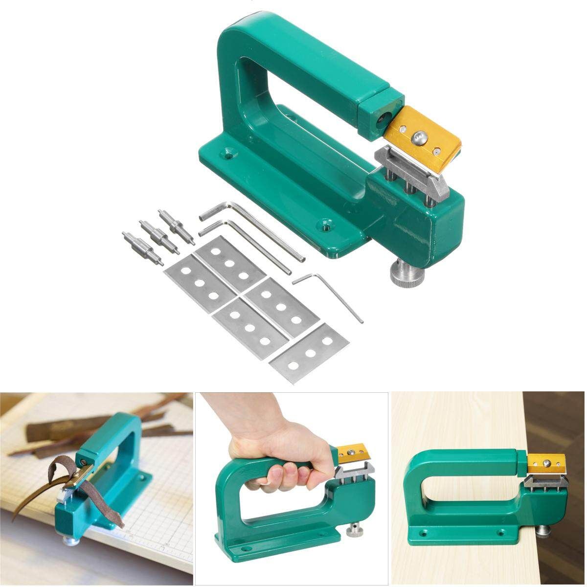 Aluminum Leather Splitter Device Edge Skiver Paring Leathercraft DIY Tool
