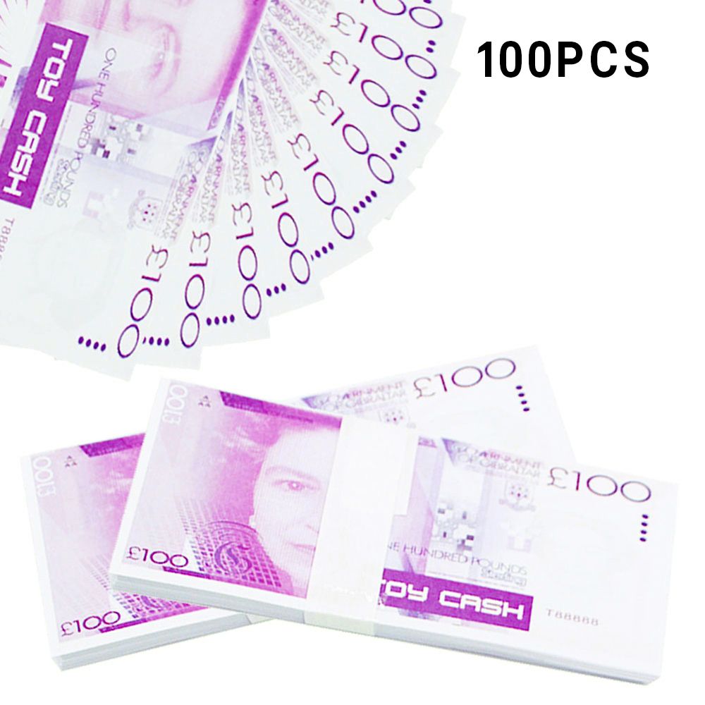 Realistic Fake Play Money Photography Pounds Euro Notes