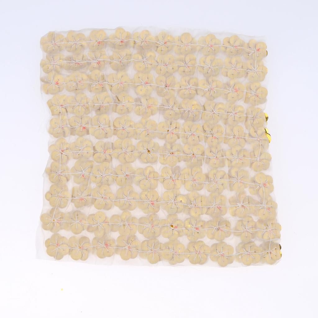 100pcs/Set Sequins Flower Embellishment Sewing Applique